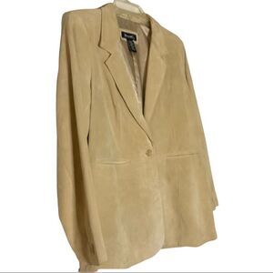 Denim&Company Suede Coat in Medium. EUC